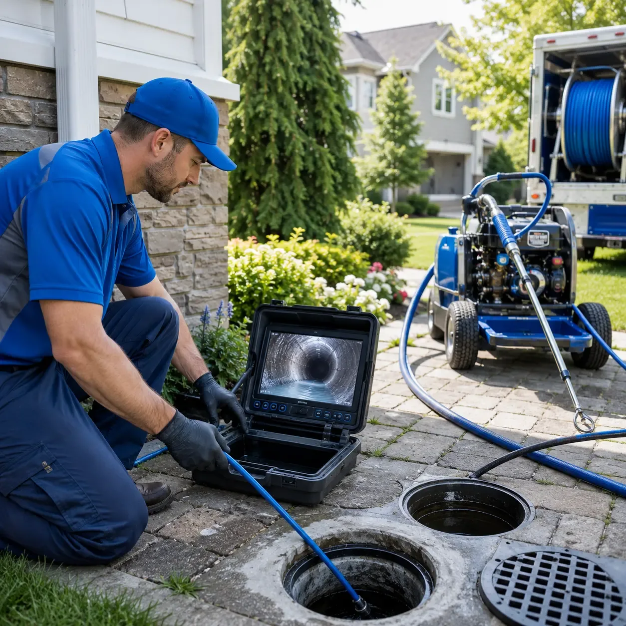 Outdoor drain cleaning professionals serving Essexville, MI
