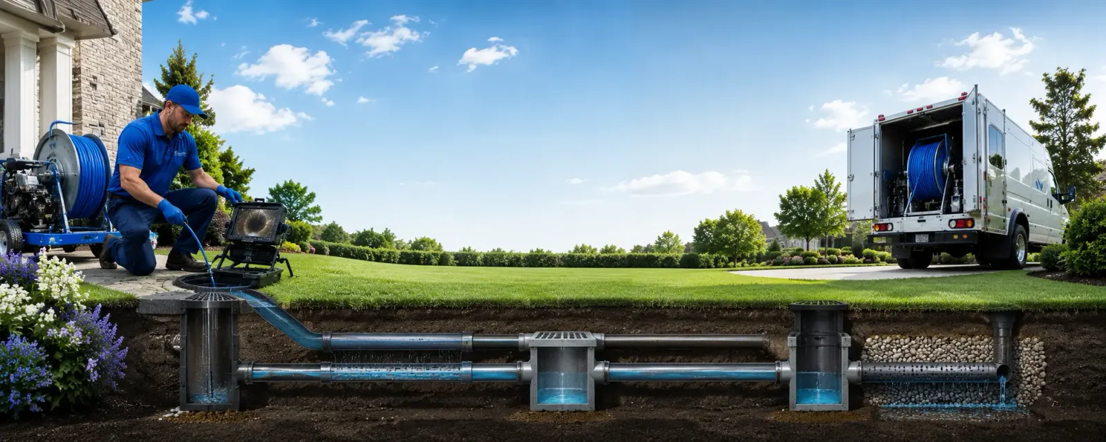 Outdoor drain cleaning information for Essexville, MI