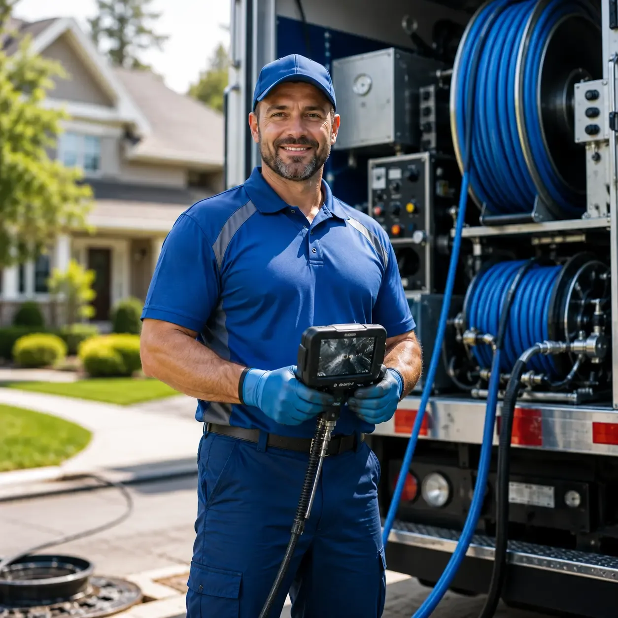 Local outdoor drain cleaning specialists in Essexville, MI